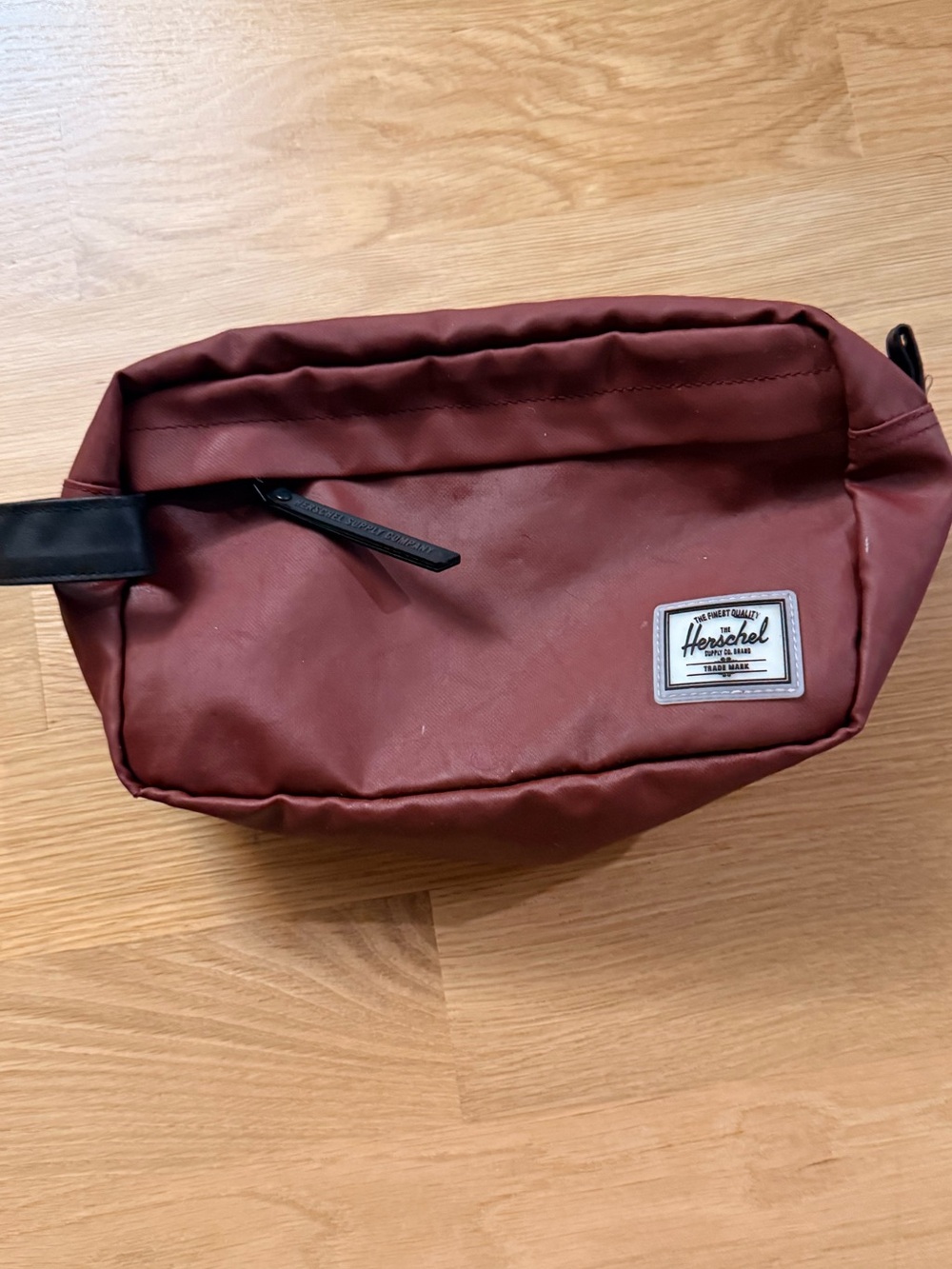 Men's Herschel Travel Toiletry Bag - Burgundy